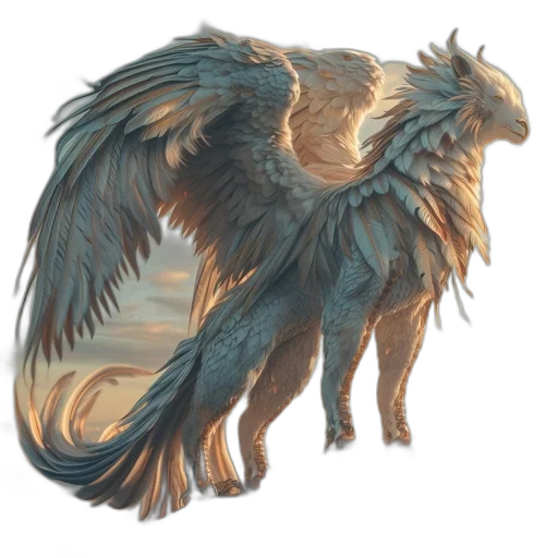 dragon, creature, animal, staff transparent PNG cut-out