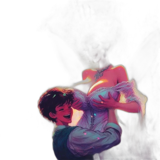 comic book art, concept art, watercolor, fantasy art transparent PNG cut-out