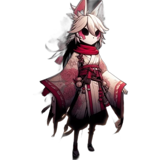 staff, mask, creature, dress transparent PNG cut-out