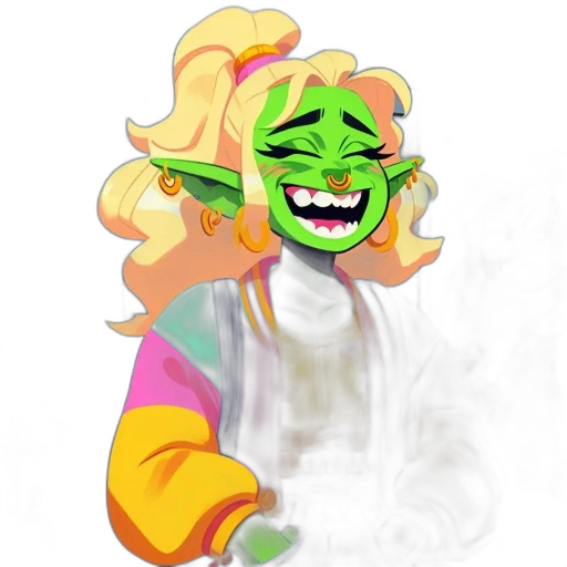 mask, staff, face, creature transparent PNG cut-out