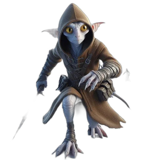 staff, creature, mask, jacket transparent PNG cut-out