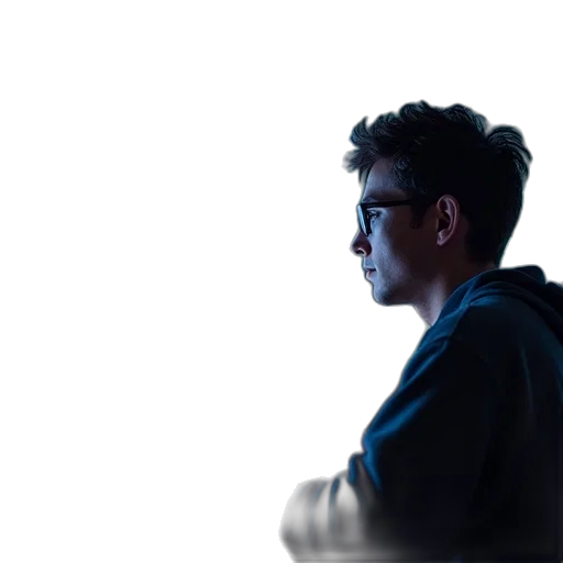 jacket, face, staff, robot transparent PNG cut-out