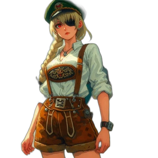staff, dress, jacket, hat transparent PNG cut-out