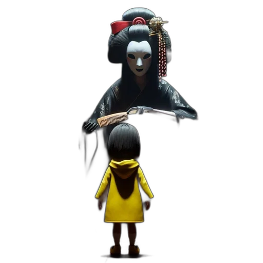 mask, umbrella, concept art, 3d render transparent PNG cut-out