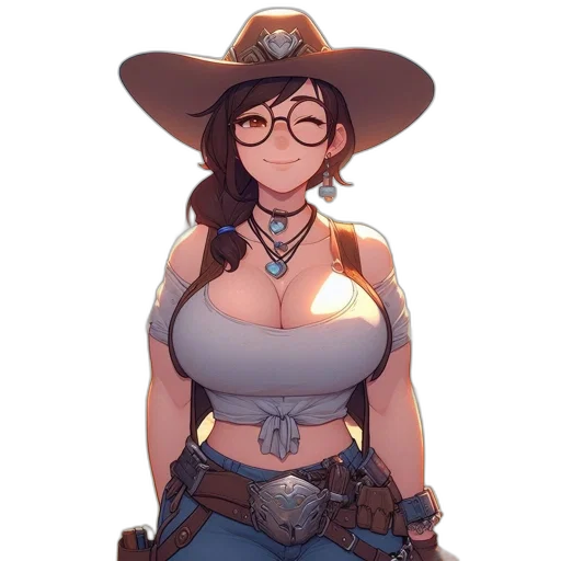 hat, staff, dress, weapon transparent PNG cut-out