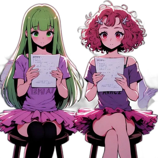 dress, anime, concept art, pixel art transparent PNG cut-out