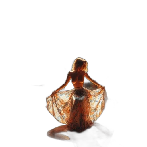 dress, hair, creature, jewelry transparent PNG cut-out