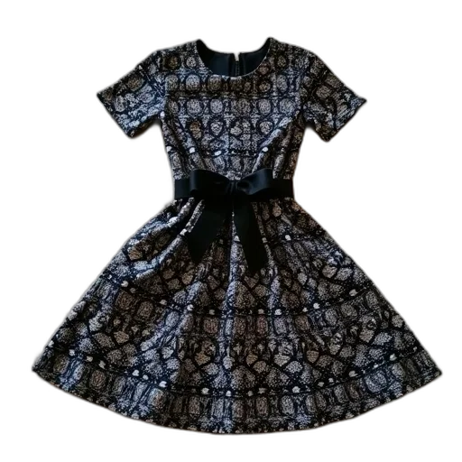 dress, 3d render, monochrome, dark transparent PNG cut-out
