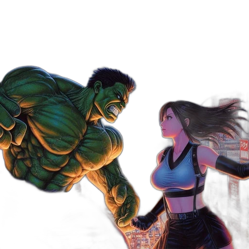 comic book art, concept art, fantasy art, anime transparent PNG cut-out
