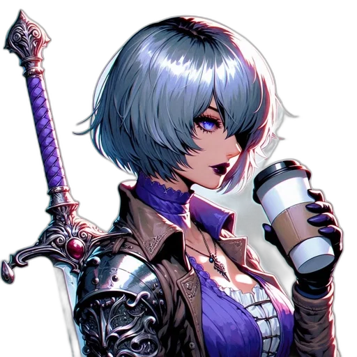 staff, weapon, sword, robot transparent PNG cut-out