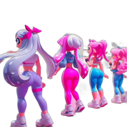 hair, robot, 3d render, concept art transparent PNG cut-out