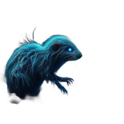 dragon, animal, creature, hair transparent PNG cut-out