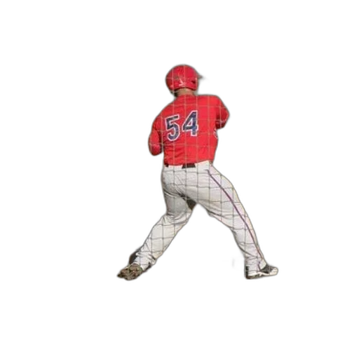 baseball, player, red, jersey transparent PNG cut-out