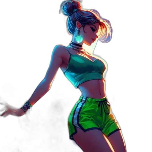 dress, concept art, anime, fantasy art transparent PNG cut-out