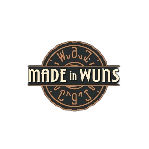 logo, word, made, wuns transparent PNG cut-out