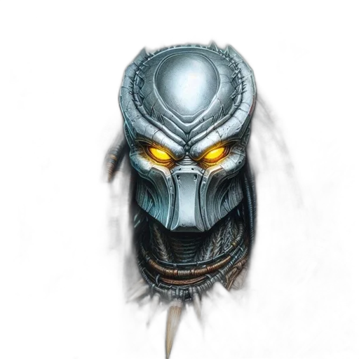 mask, face, robot, creature transparent PNG cut-out