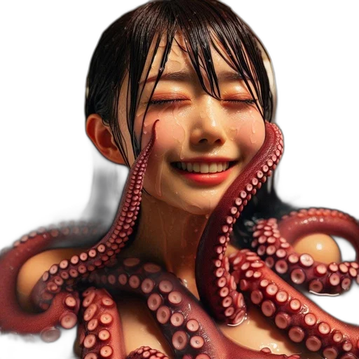 creature, animal, hair, 3d render transparent PNG cut-out