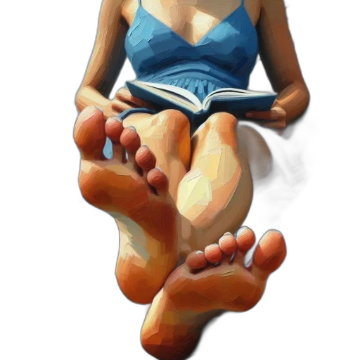 shoes, dress, face, creature transparent PNG cut-out