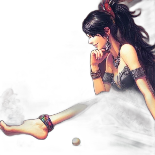 fantasy art, concept art, anime, photorealistic transparent PNG cut-out