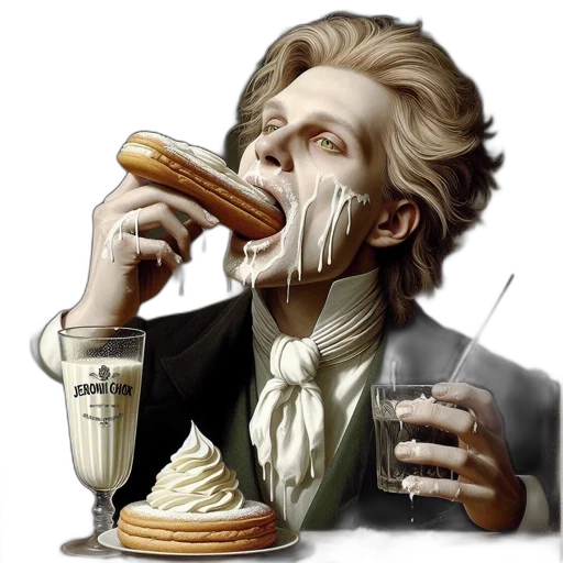 food, face, photorealistic, concept art transparent PNG cut-out