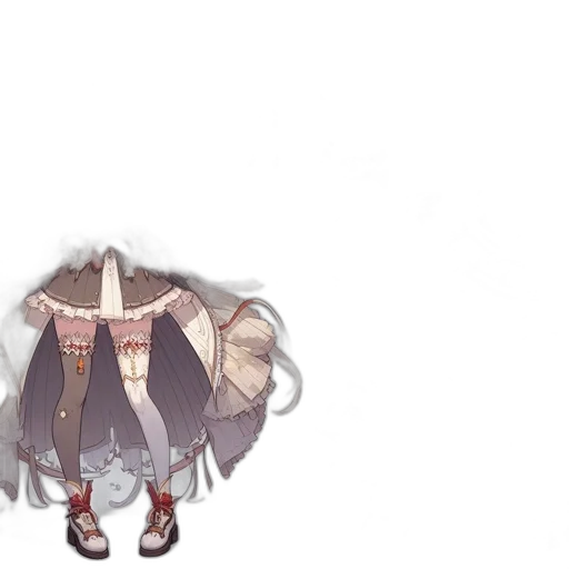 staff, dress, umbrella, mask transparent PNG cut-out