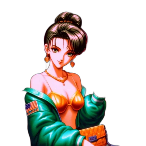 jacket, staff, weapon, dress transparent PNG cut-out