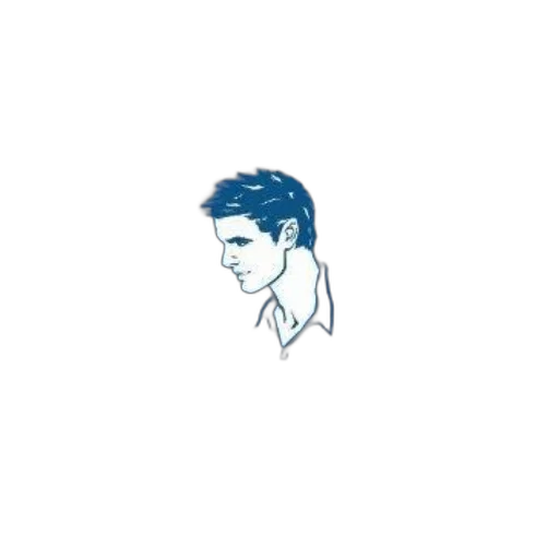 face, hair, staff, jacket transparent PNG cut-out