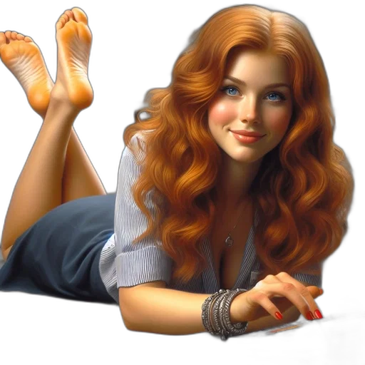 jewelry, shoes, hair, photorealistic transparent PNG cut-out