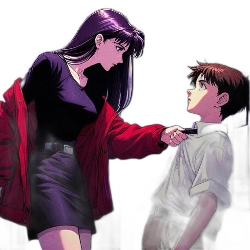 jacket, anime, vaporwave, concept art transparent PNG cut-out