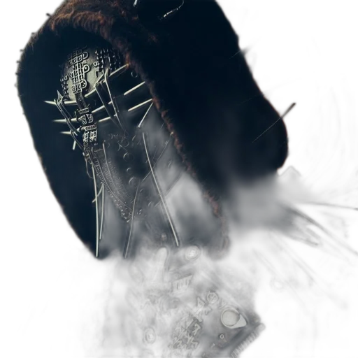 mask, jacket, sword, hair transparent PNG cut-out