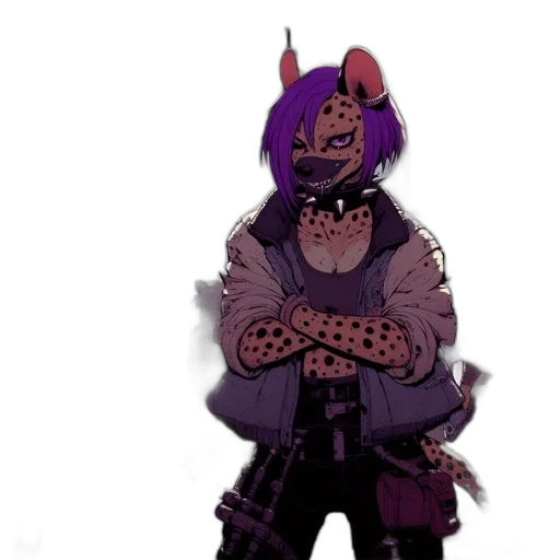 mask, jacket, staff, creature transparent PNG cut-out