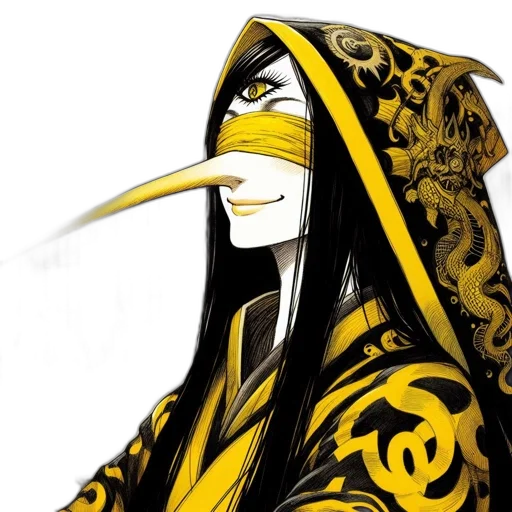 mask, dragon, staff, face transparent PNG cut-out