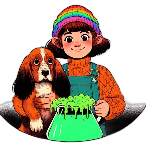 hat, cartoon, pixel art, watercolor transparent PNG cut-out