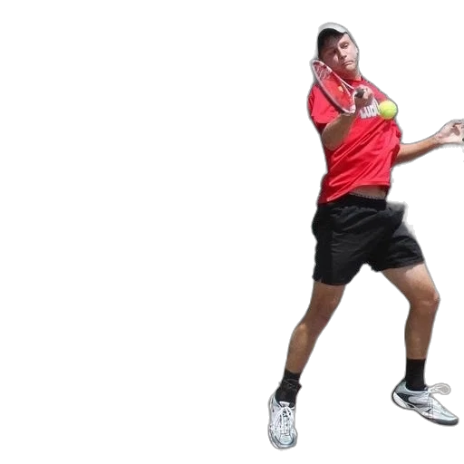 3d render, man, red, shirt transparent PNG cut-out