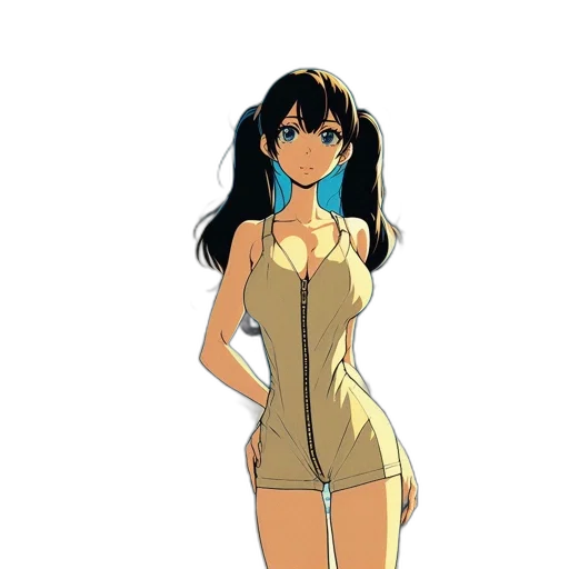 dress, anime, cartoon, concept art transparent PNG cut-out