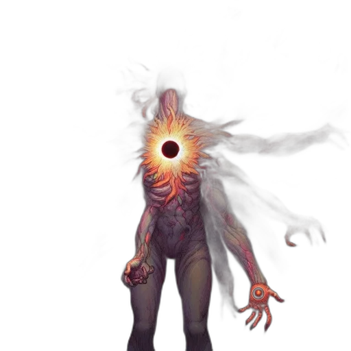 creature, mask, staff, face transparent PNG cut-out