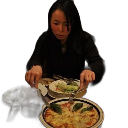 food, staff, jacket, face transparent PNG cut-out