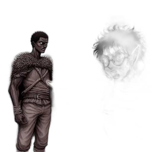 concept art, fantasy art, comic book art, photorealistic transparent PNG cut-out