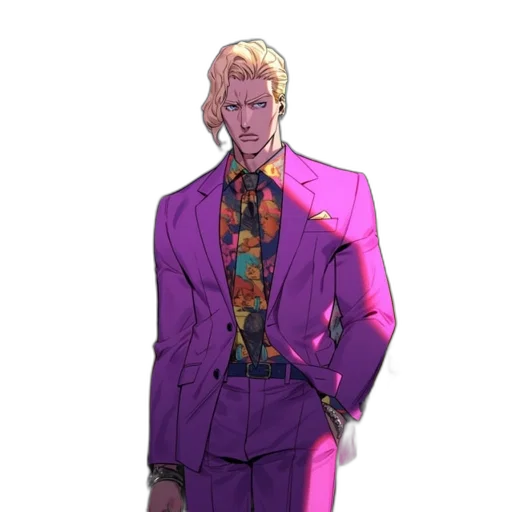 jacket, staff, face, creature transparent PNG cut-out