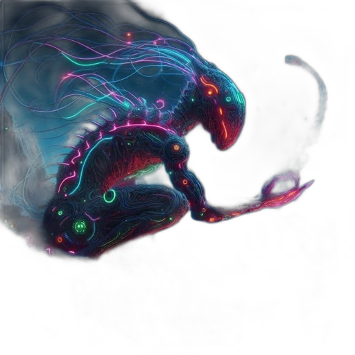 dragon, creature, mask, robot transparent PNG cut-out