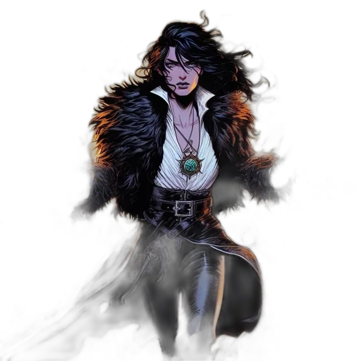 concept art, comic book art, fantasy art, cyberpunk transparent PNG cut-out