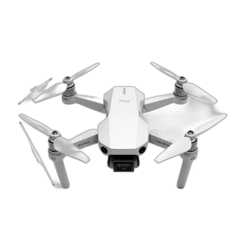 robot, 3d render, white, drone transparent PNG cut-out