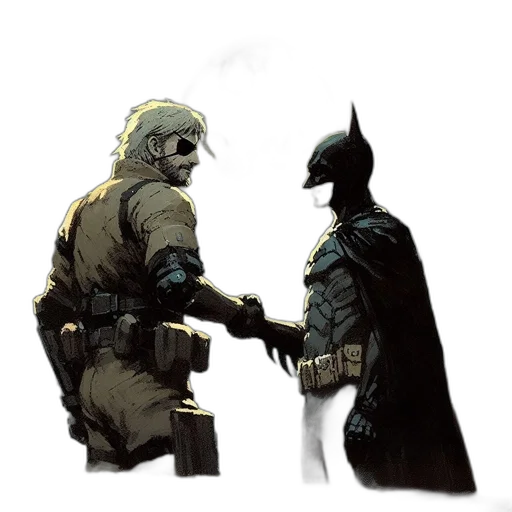 comic book art, concept art, fantasy art, watercolor transparent PNG cut-out