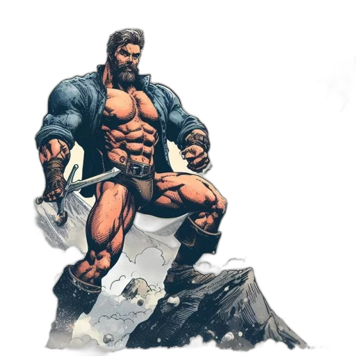 comic book art, concept art, fantasy art, pixel art transparent PNG cut-out