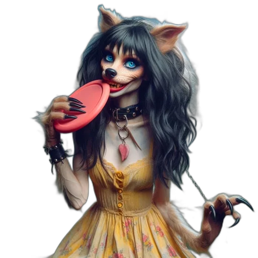 mask, dress, creature, shoes transparent PNG cut-out