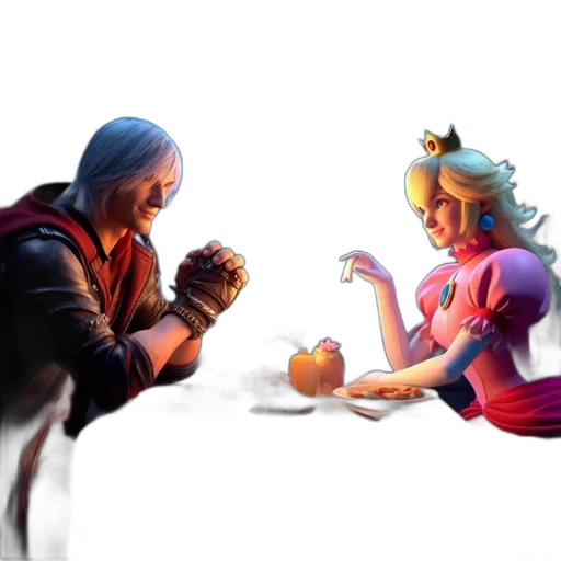 crown, food, concept art, 3d render transparent PNG cut-out