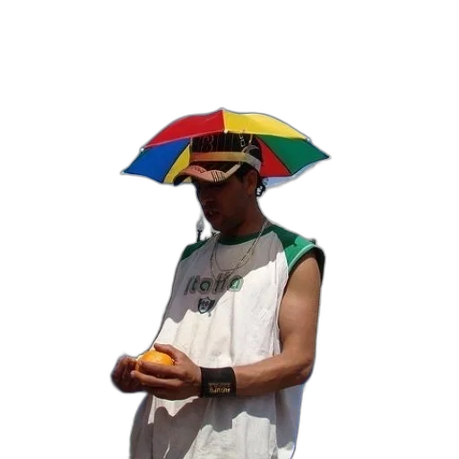 umbrella, hat, staff, mask transparent PNG cut-out