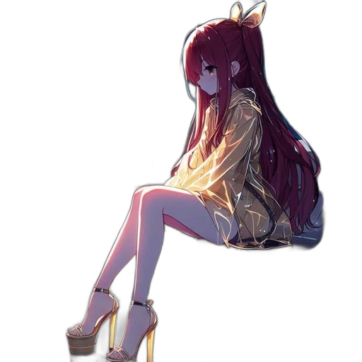 dress, shoes, creature, jacket transparent PNG cut-out