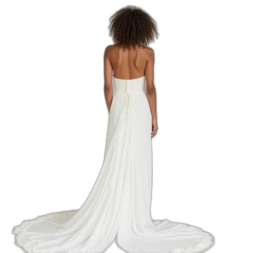 dress, model, wearing, white transparent PNG cut-out