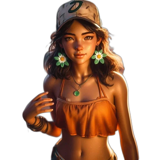 jewelry, hat, face, dress transparent PNG cut-out